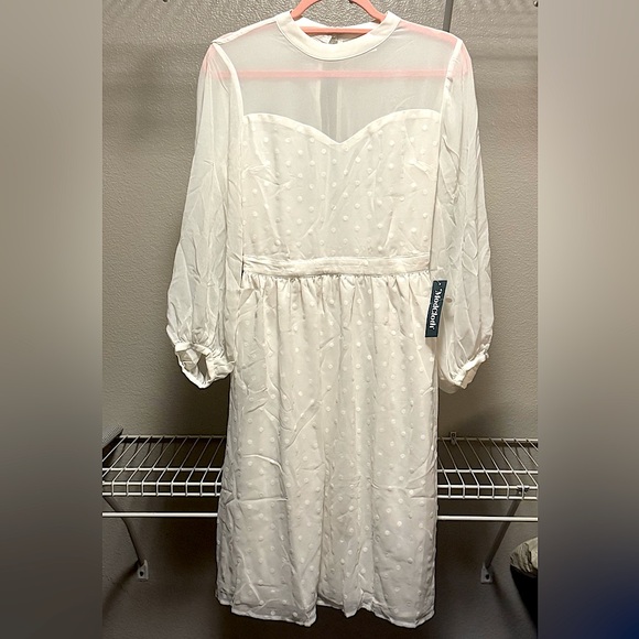 Sheerly Blessed In Bliss Fit and Flare Dress - Picture 2 of 7